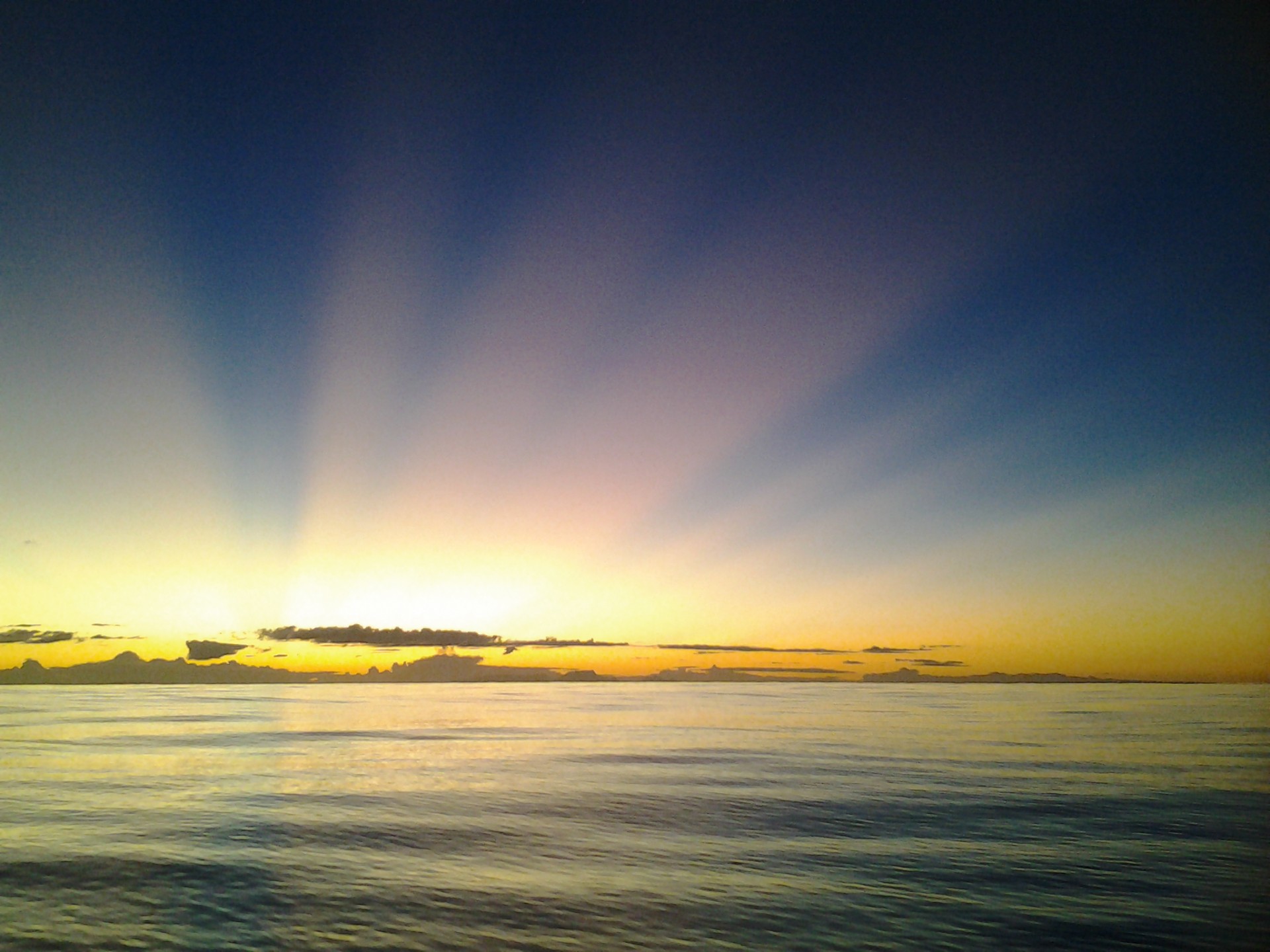 Polynesie lever de soleil
